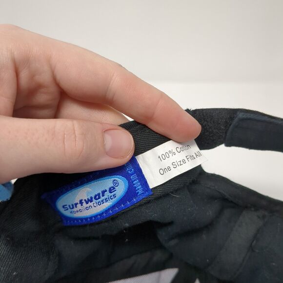 Hawaii Sea Turtle Strapback Hat Black One Size Adjustable Embroidered - Picture 8 of 8